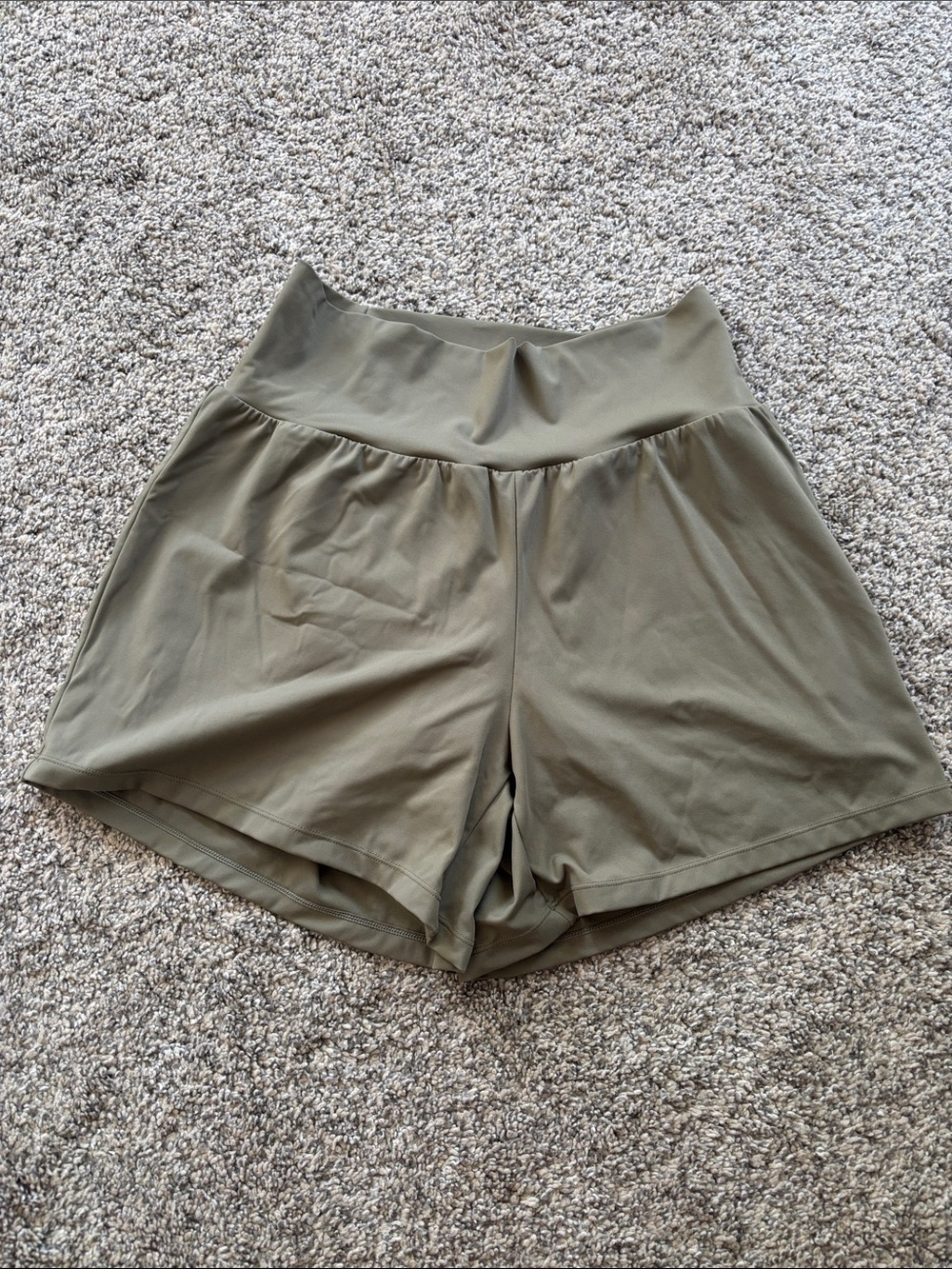HALARA Olive Green Athletic Shorts
